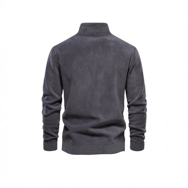Herren Fleece-Pullover mit Stehkragen Drune