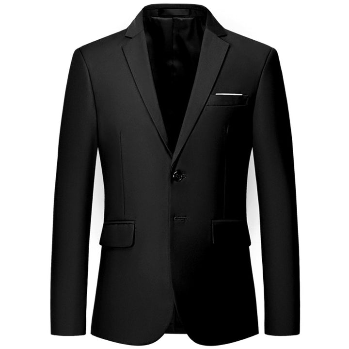 Herren nan tailliertes Sakko mit schmaler Silhouette, Stretchanteil und Pattentaschen Drune