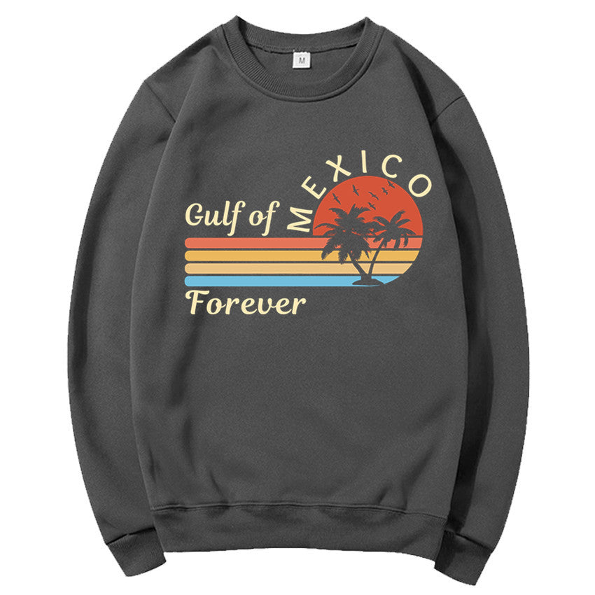 Damen Sweatshirt mit tropischem Grafikdesign und modernem Aufdruck Drune