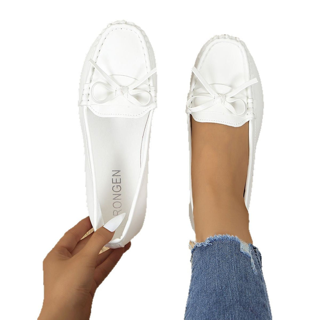 Damen Mokassins mit elegantem Schleifenakzent und weicher Sohle Drune