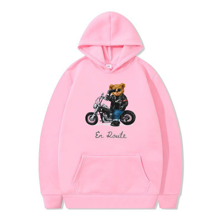 Damen Kapuzenpullover mit einzigartigem Bärenmotiv und lässiger Passform Drune