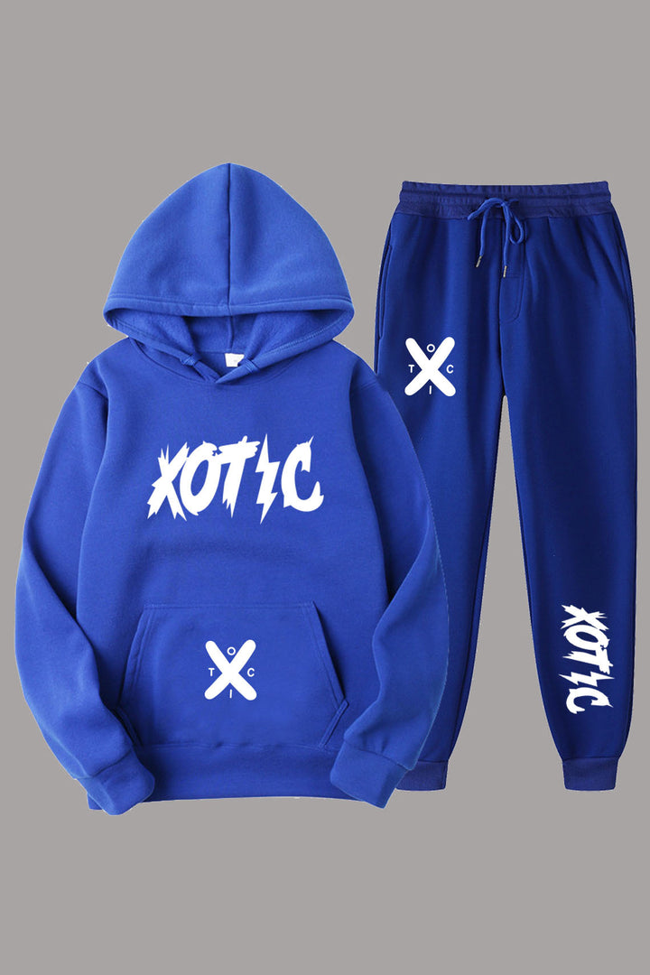 Damen Sportliches Hoodie und Jogginghose Set mit modernem Schriftzug Drune