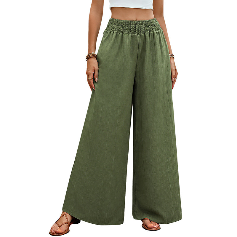 Damen weite Sommerhose mit elastischem Bund und komfortablem Schnitt Drune