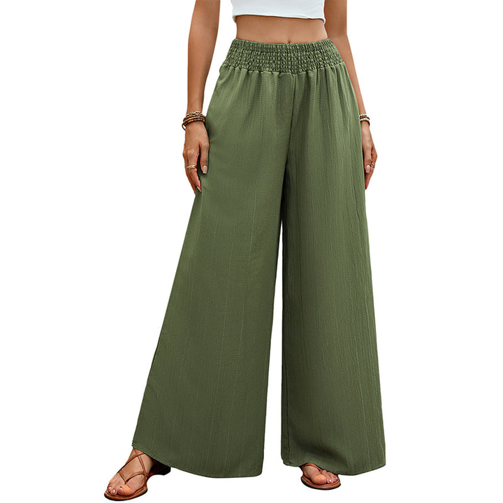 Damen weite Sommerhose mit elastischem Bund und komfortablem Schnitt Drune