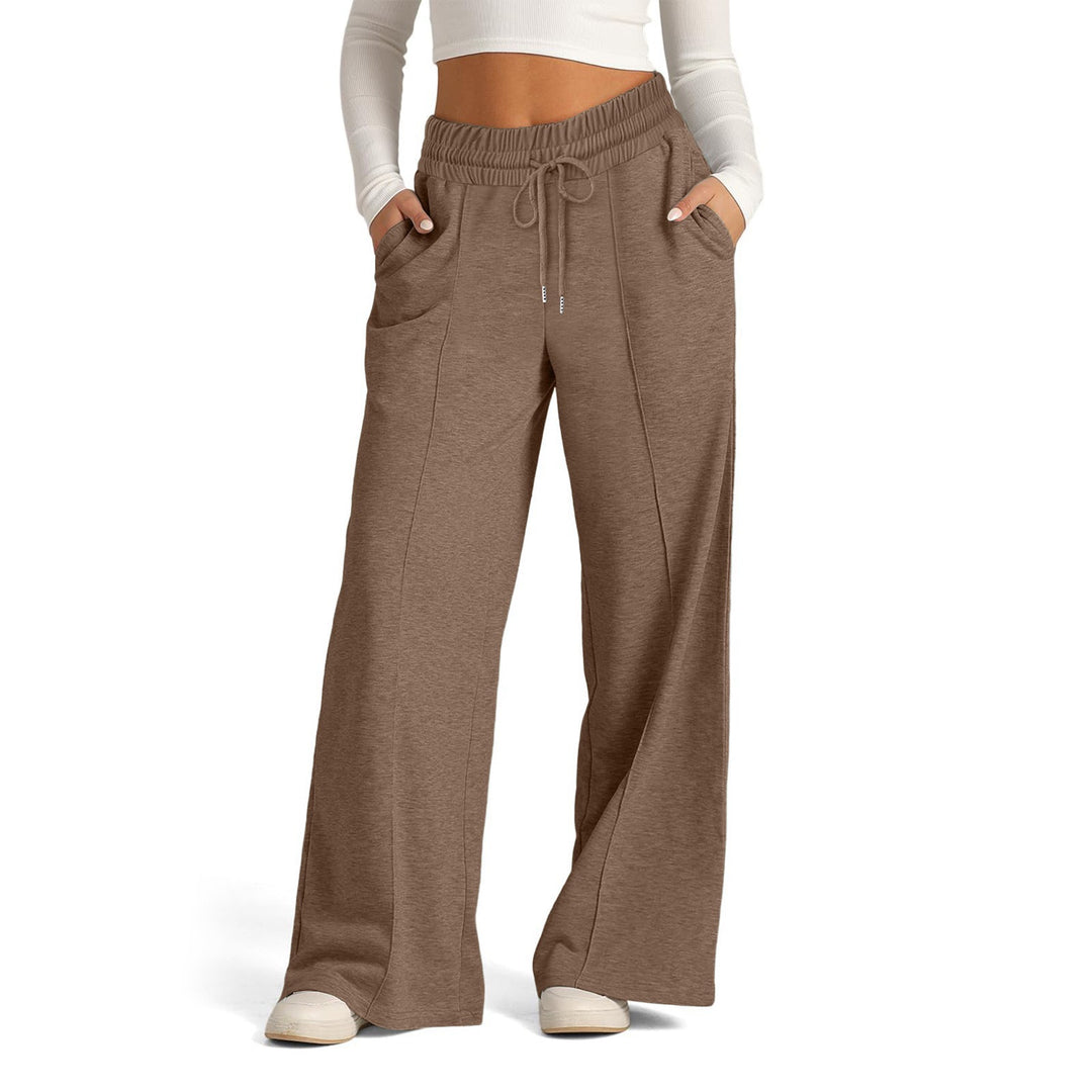 Damen Entspannte Passform Weite-Leg Lounge-Hose Drune