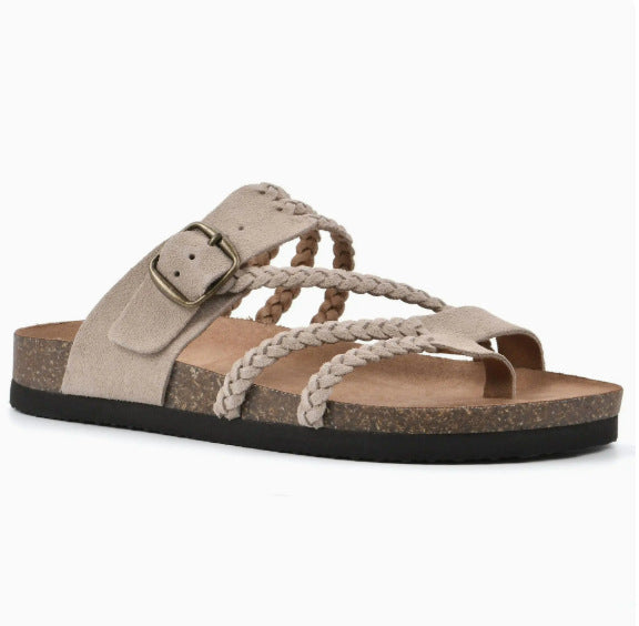 Damen Riemchen-Sandalen mit verstellbarem Schnallenverschluss und anatomischer Fußbettung Drune