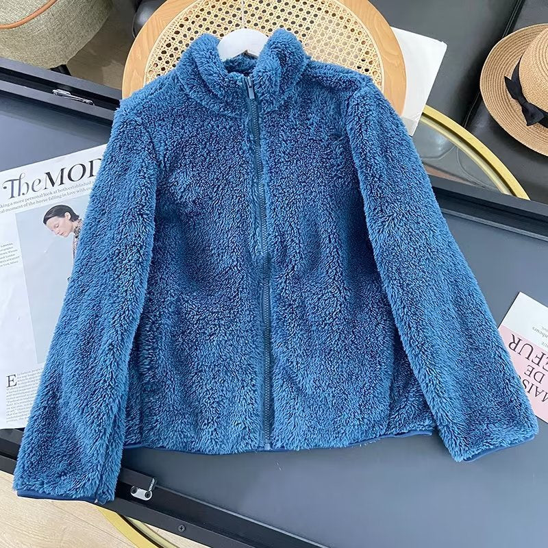 Damen Fleecejacke mit hohem Kragen und weichem Innenfutter Drune
