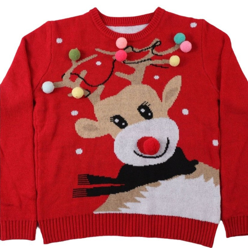 Drune | Weihnachtspuli - 3D Rentier Motiv