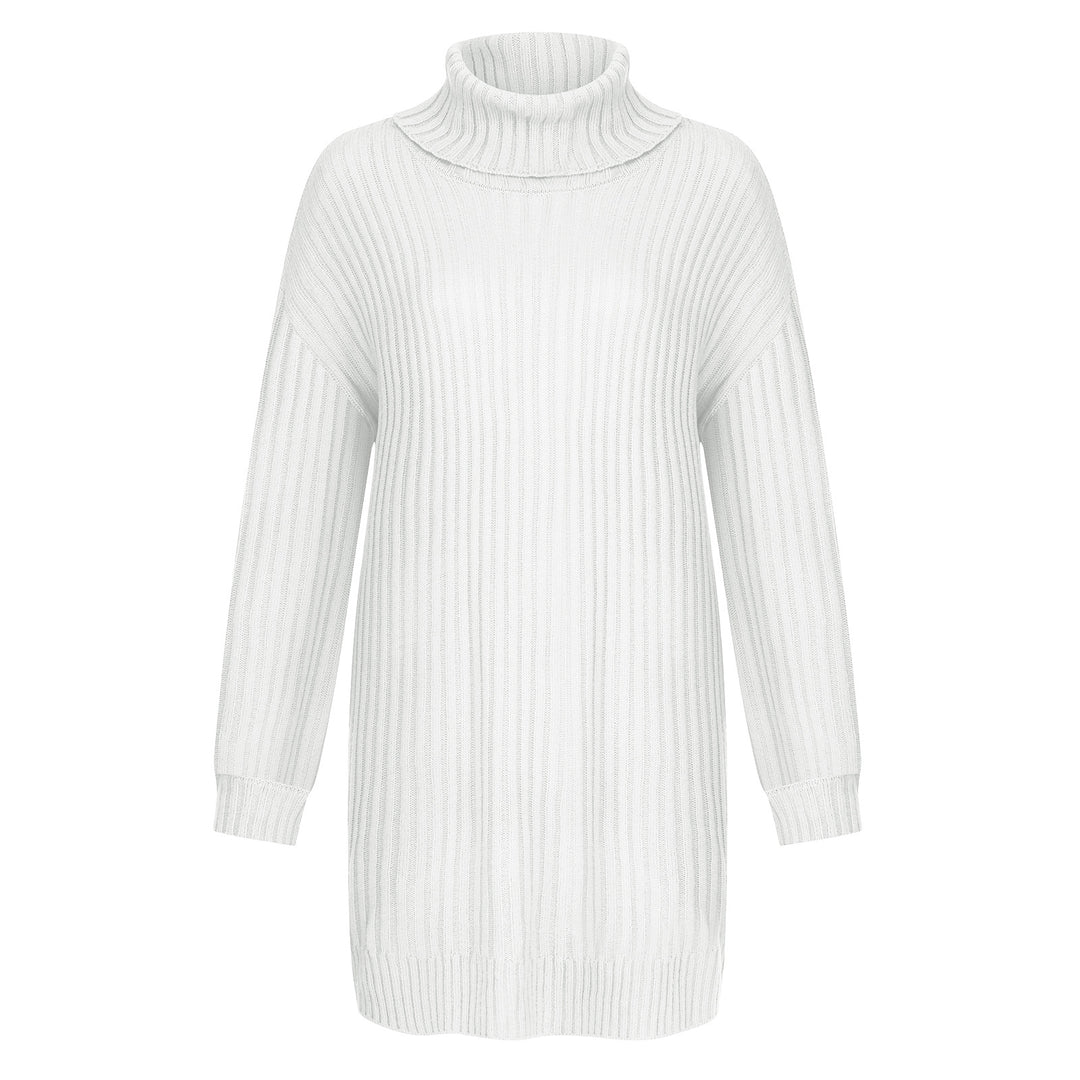 Damen Grobstrick Rollkragenpullover im lässigen Schnitt Drune