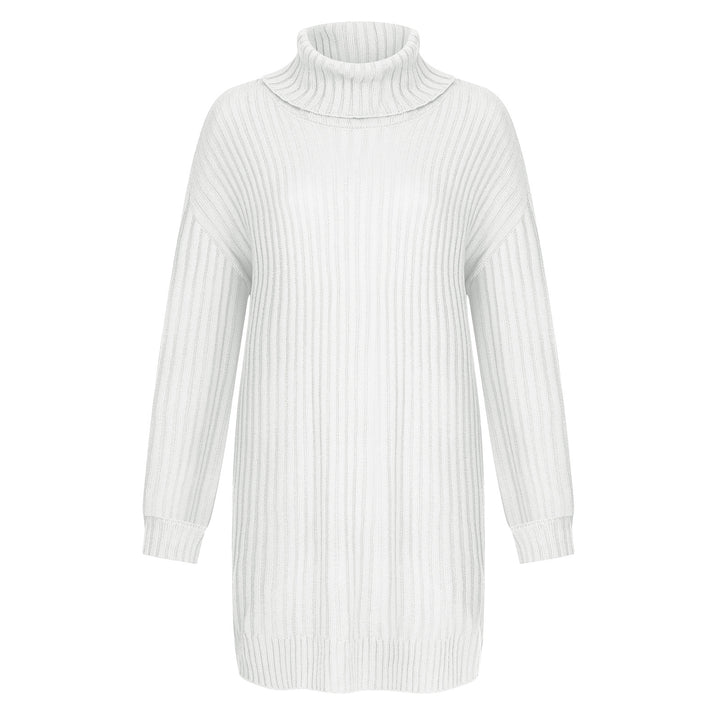 Damen Grobstrick Rollkragenpullover im lässigen Schnitt Drune