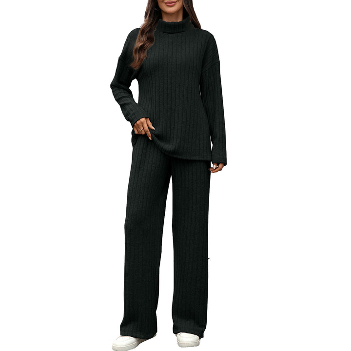 Damen Grobstrick Pullover und Hose Set Drune