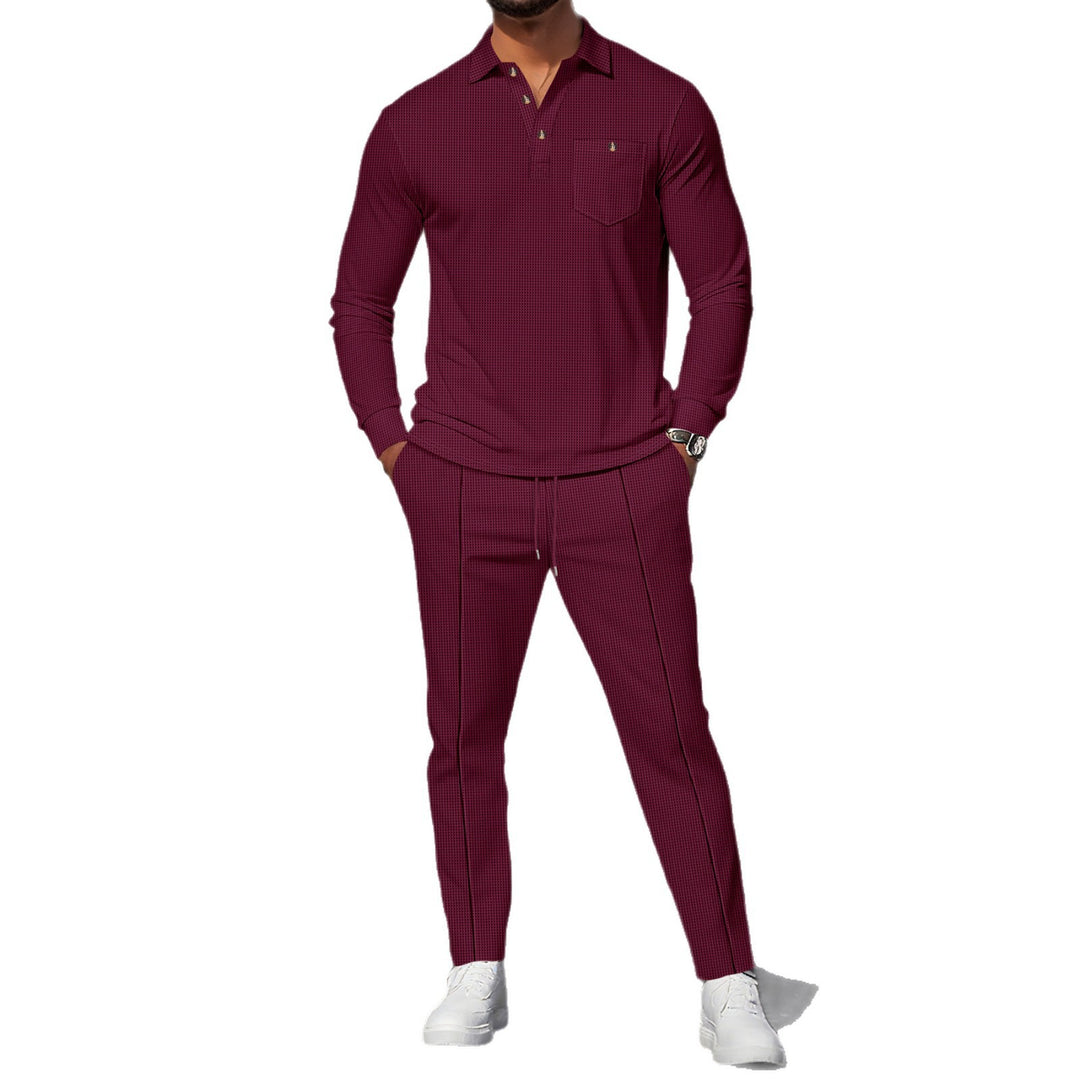 Herren elegantes Freizeit-Set mit modischen Akzenten und atmungsaktiven Materialien Drune