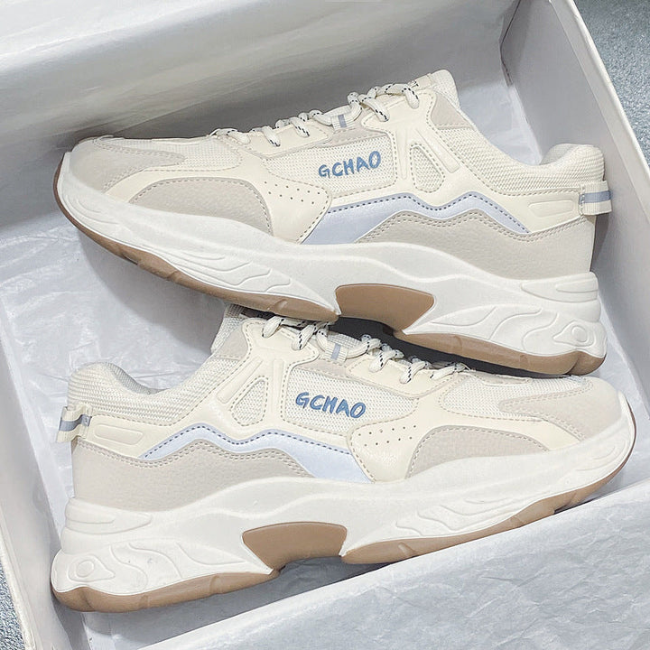 Damen Sportliche Sneakers mit atmungsaktiven Einsätzen und flexibler Sohle Drune