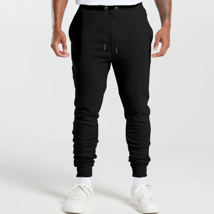 Herren Sportsweatpants mit gestreifen elastischen Bündchen und praktischen Seitentaschen Drune