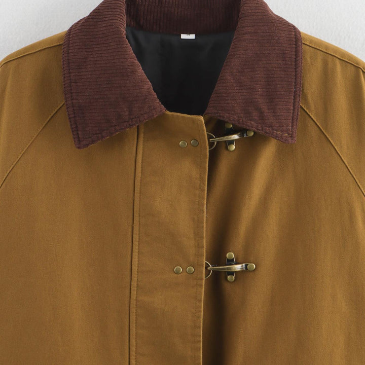 Damen Übergangsjacke mit praktischem Knopfverschluss und großen Taschen Drune