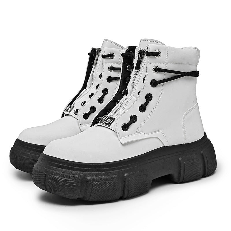 Damen robuste Combat Boots mit rutschfester Sohle und innovativem Schnürsystem Drune