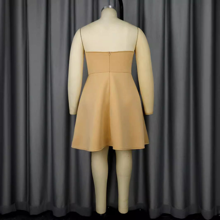 Damen Charmantes Abendkleid mit floraler Drapierung Drune
