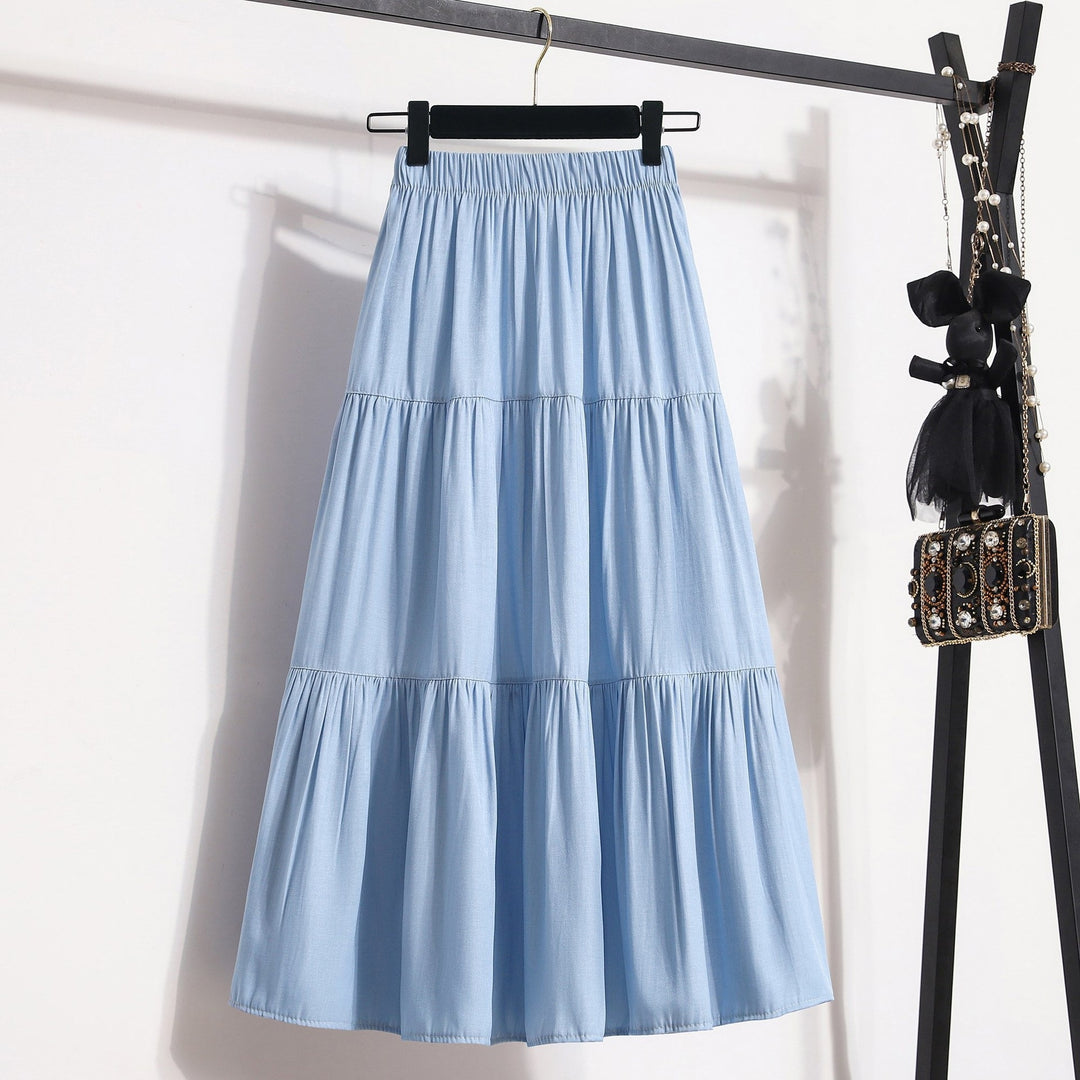 Damen Midi-Rock im lässigen Vintage-Stil Drune