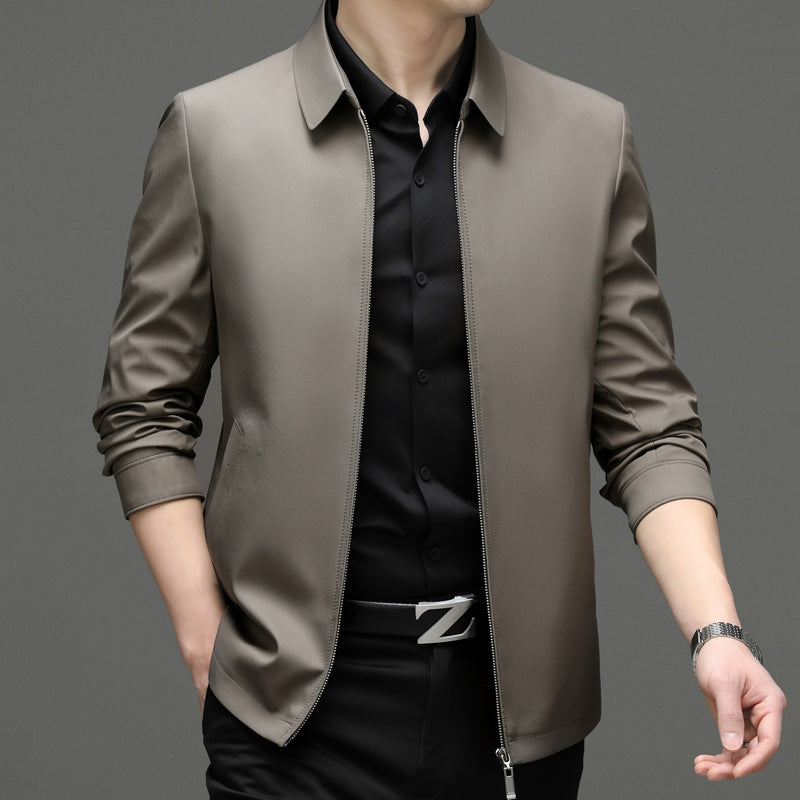 Herren Übergangsjacke mit elegantem Stehkragen und flexiblem Reißverschluss Drune