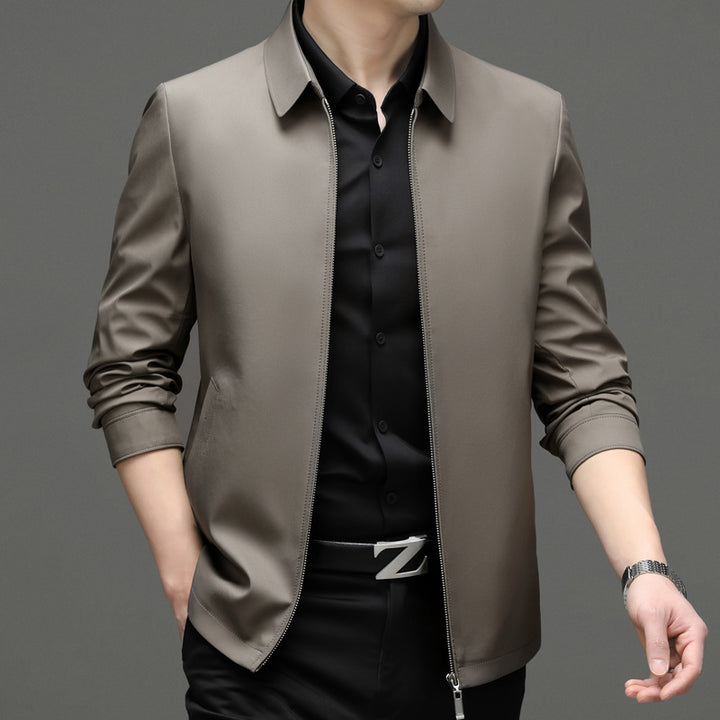 Herren Übergangsjacke mit elegantem Stehkragen und flexiblem Reißverschluss Drune