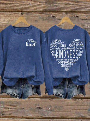 Damen Sweatshirt mit inspirierendem Kaltes-Design und großzügigem Schnitt Drune