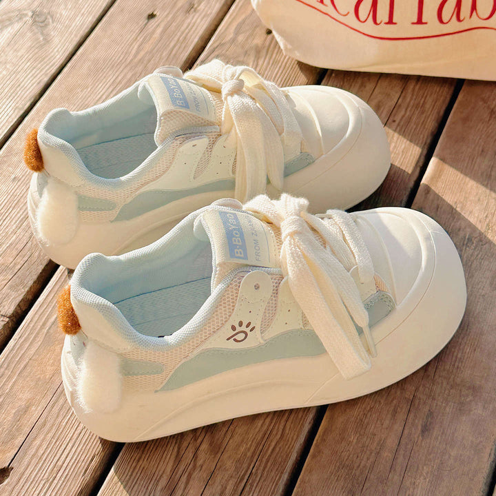Damen Sneaker mit verspieltem Design und plüschigen Details Drune