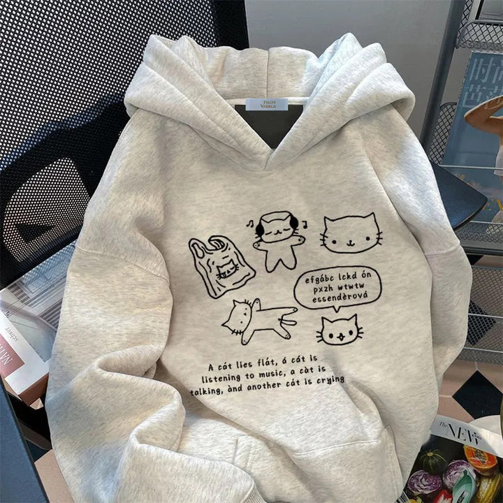 Damen Freizeit Hoodie Drune