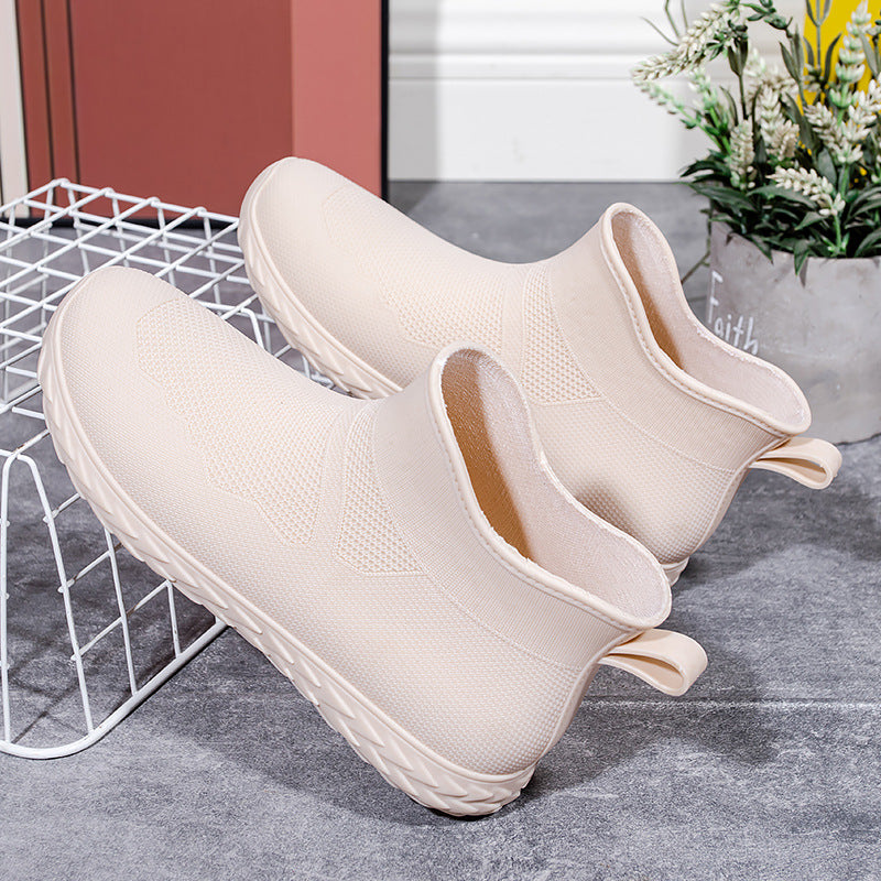 Damen wasserfeste Gummistiefel mit flexiblem Schaft und rutschfester Sohle Drune