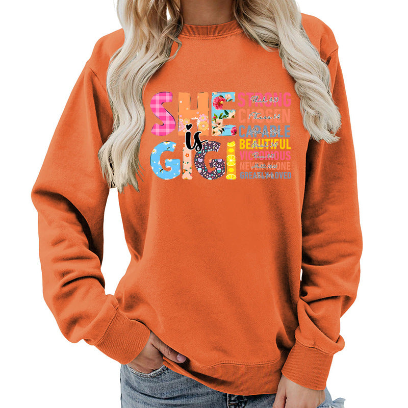 Damen Sweatshirt mit inspirierendem Text-Design Drune