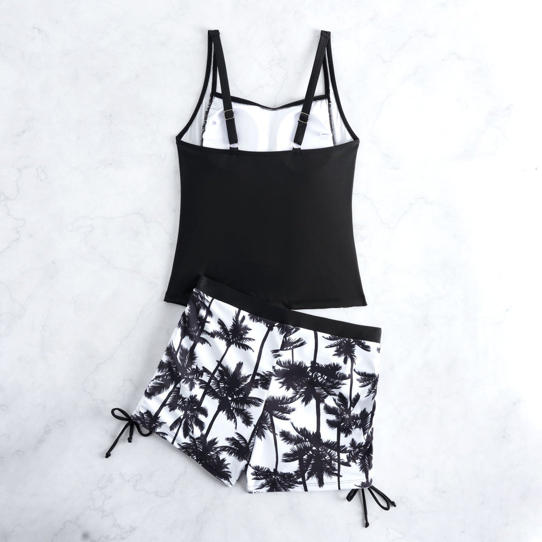 Damen Badeanzug mit trendiger Raffung und modischen Shorts Drune