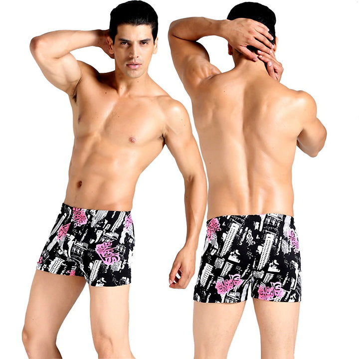 Herren Badeshorts mit modernem Musterdruck Drune