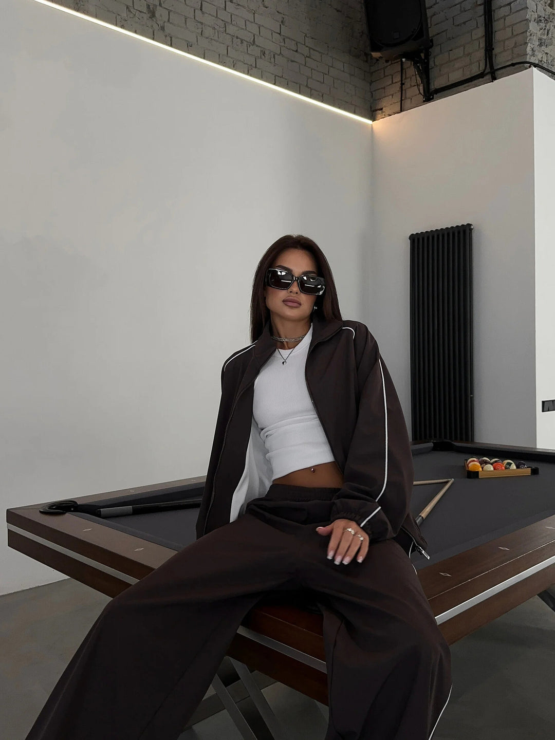 Damen Sportliche Windjacke mit elastischem Bund und lässigem Schnitt Drune