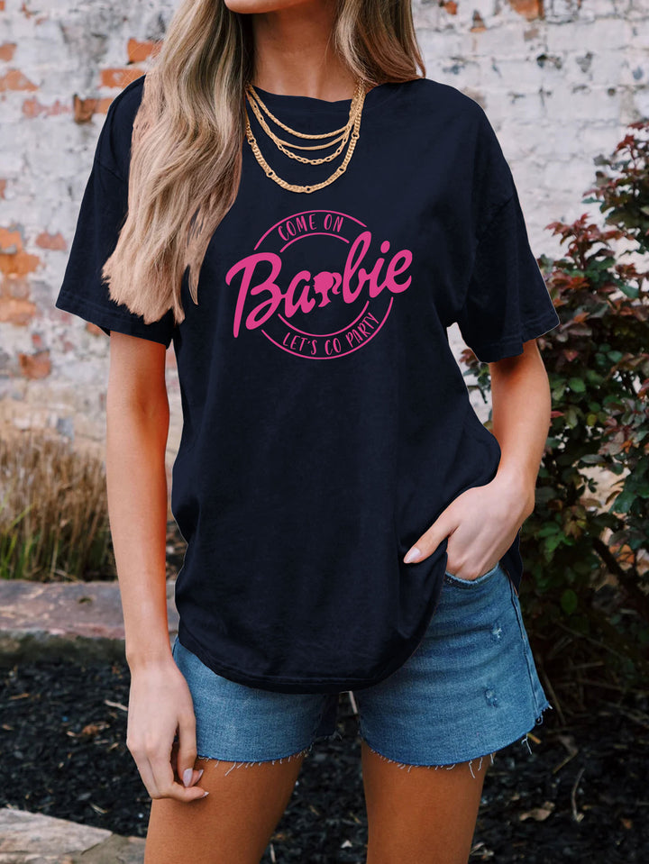 Frauen Grafik Party T-Shirt Drune