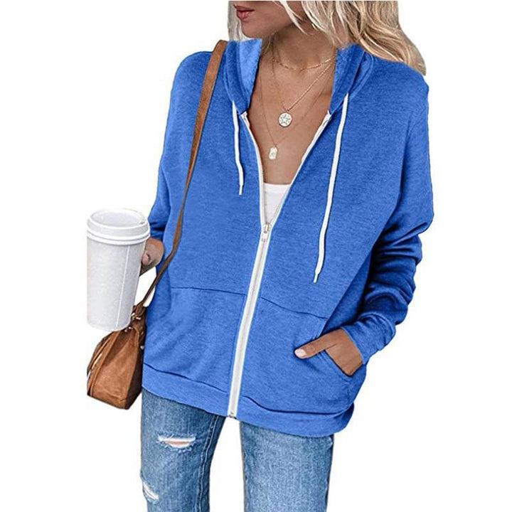 Femme Zip-Up Freizeit Hoodie Drune