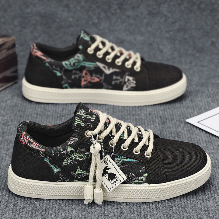 Damen Modische Sneakers mit einzigartigem Textil-Design Drune