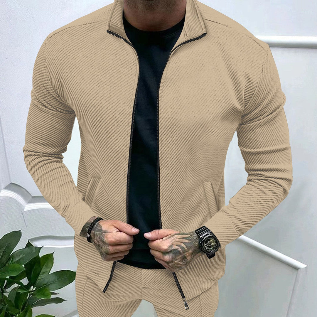 Herren sportliche Jacke mit strukturiertem Design Drune