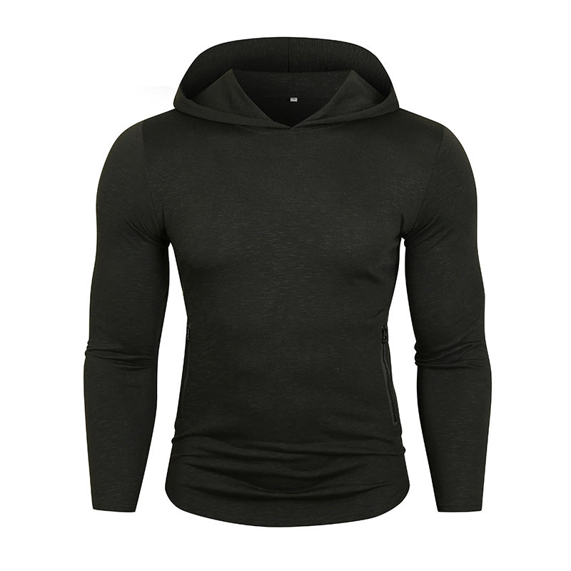 Herren Performance Langarm Kapuzenshirt Drune
