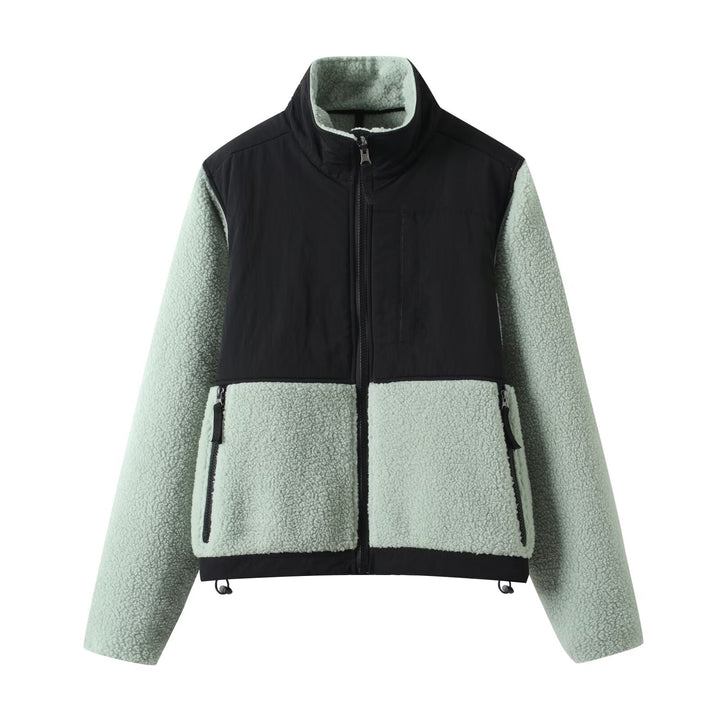 Damen Fleecejacke mit hohem Kragen Drune