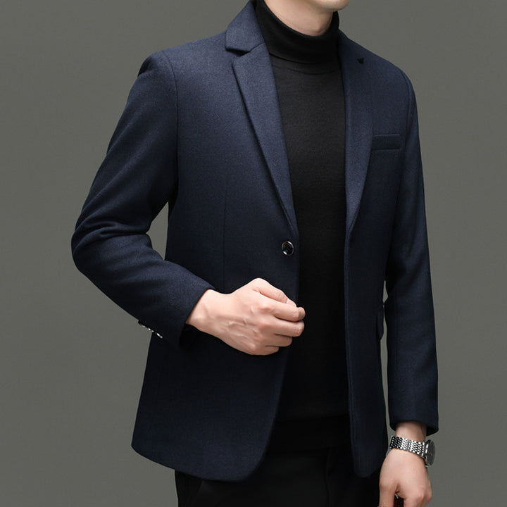 Herren moderner Business-Blazer mit feiner Wollmischung und praktischen Taschen Drune