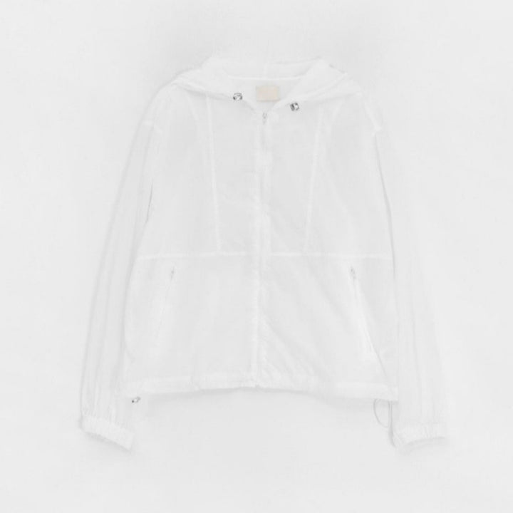 Damen bequeme und funktionale Übergangsjacke mit Kapuze Drune