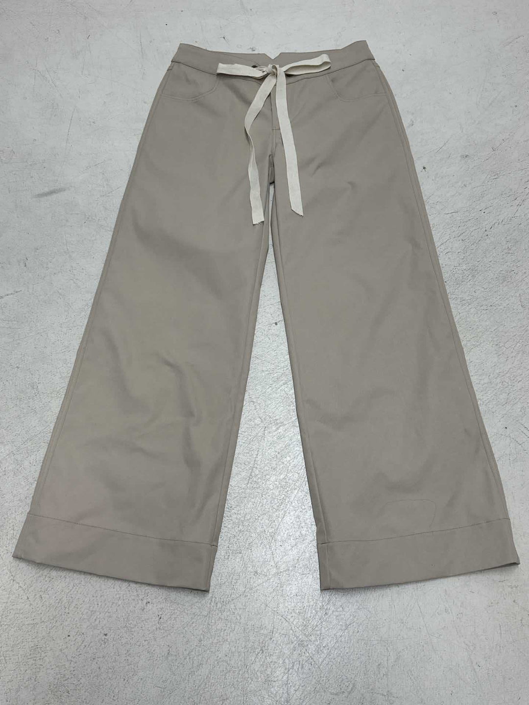 Damen Weite Cargo-Hose mit hohem Bund und seitlichen Taschen Drune