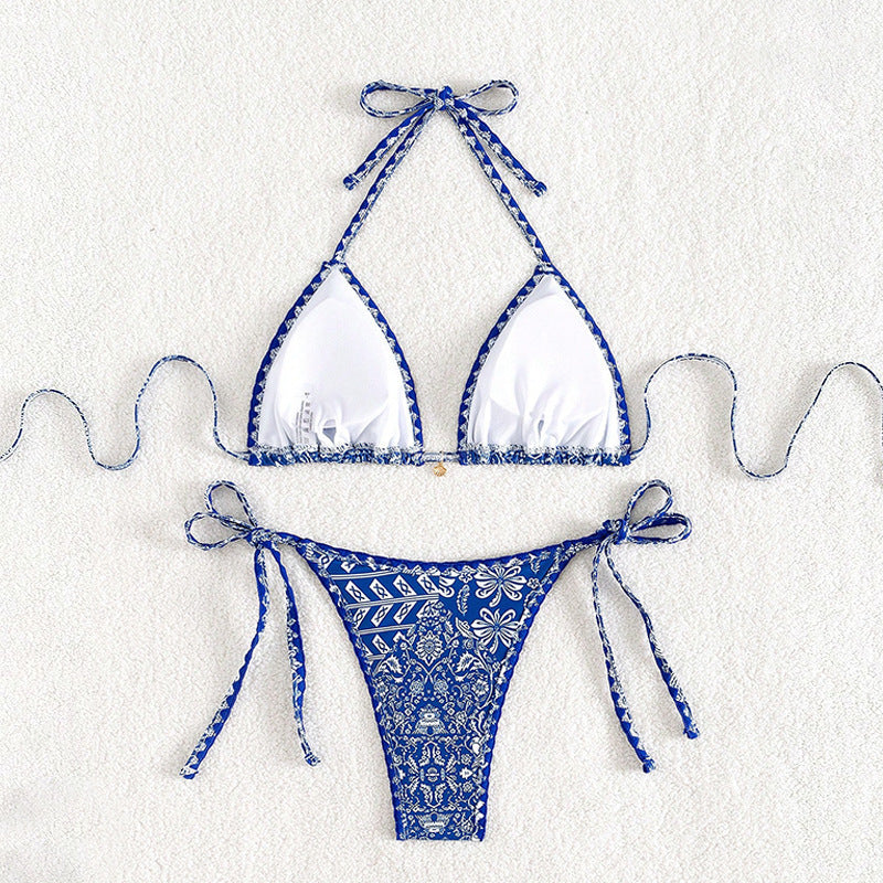 Damen Triangel-Bikini mit verstellbaren Raffungen Drune