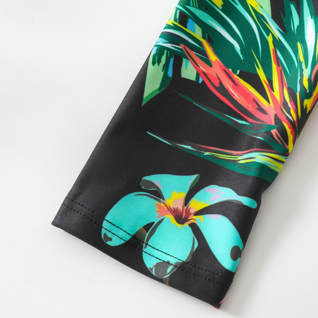 Damen Einteiler Badeanzug mit floralem Muster Drune