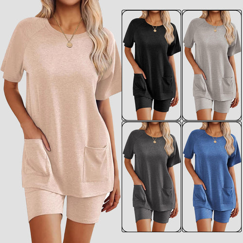 Damen Loungewear-Set mit angenehm weitem Schnitt und praktischen Taschen Drune