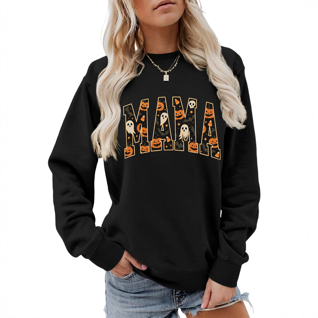 Damen Sweatshirt mit lustigem Halloween-Design und komfortablem Schnitt Drune