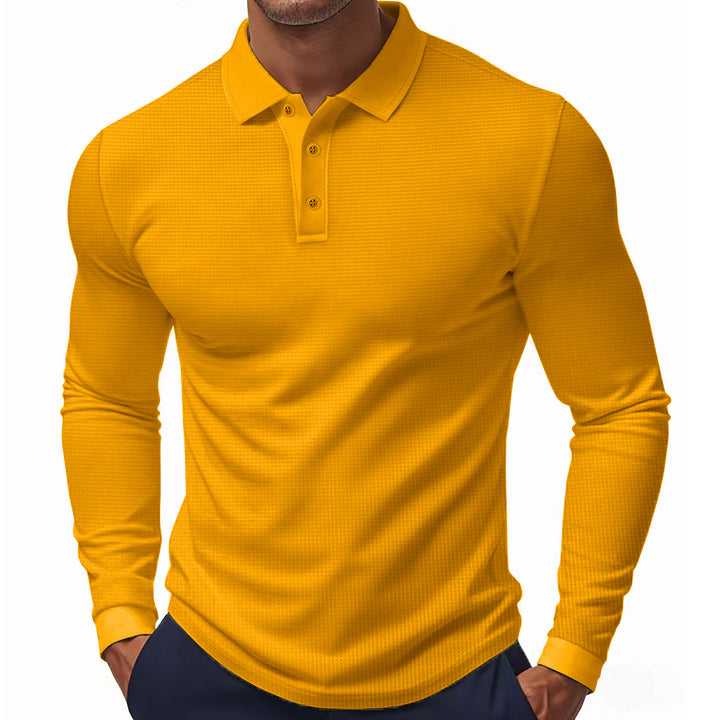 Herren Langarm Polohemd Drune