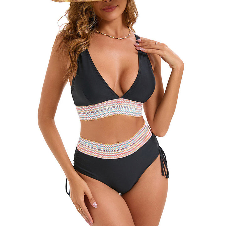 Damen Hochtaillierter Bikini mit raffinierter Rückenschnürung Drune