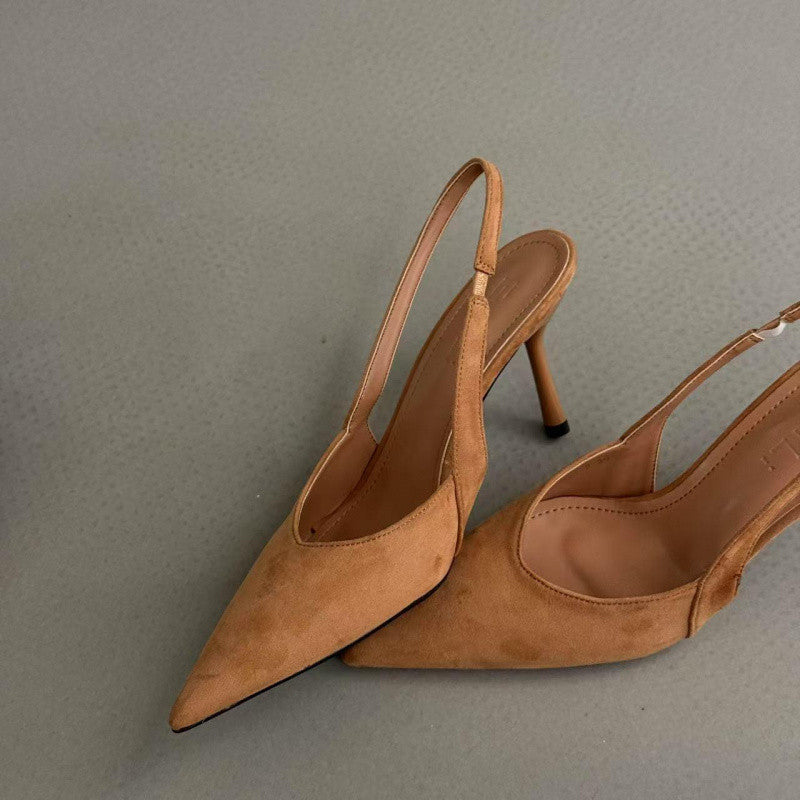 Damen Slingback Pumps mit elegantem Leopardenmuster und hohem Absatz Drune