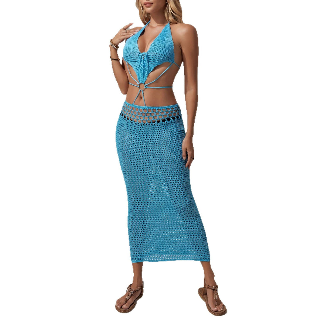 Damen luftiges Häkelkleid Drune
