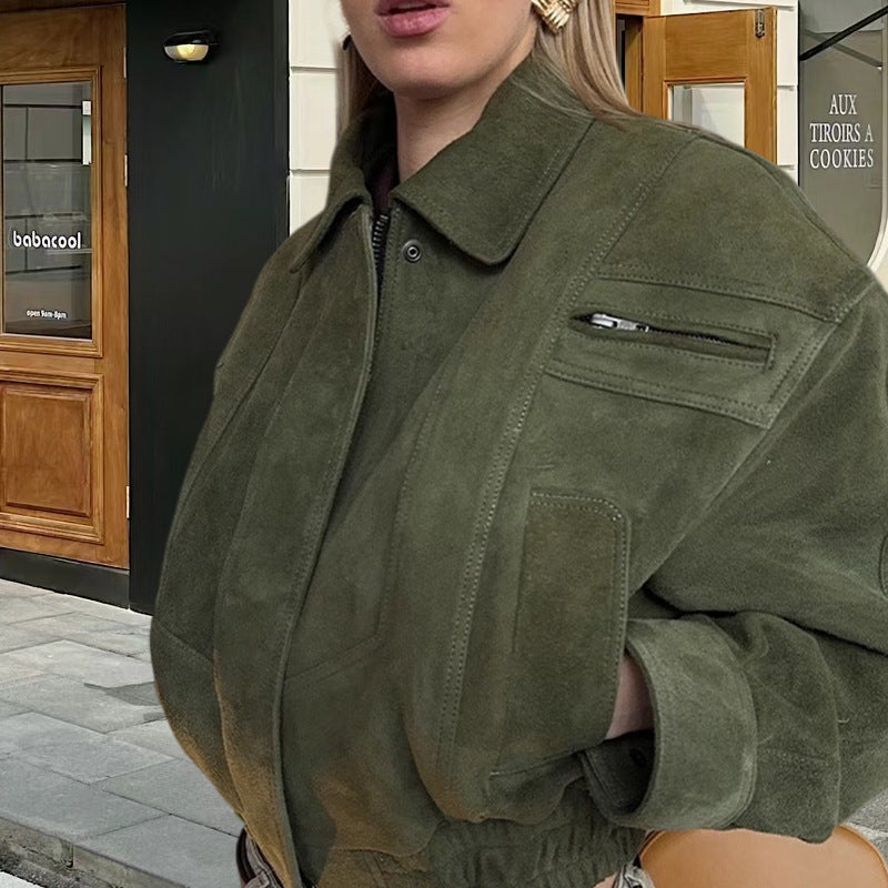 Damen Übergangsjacke im aufregendem Oversized-Design mit eleganten Details Drune